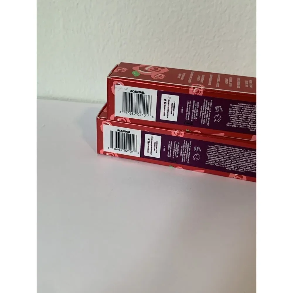 2X Lime Crime Velvetines Liquid Matte Lipstick Scandal Vegan NIB Discontinued